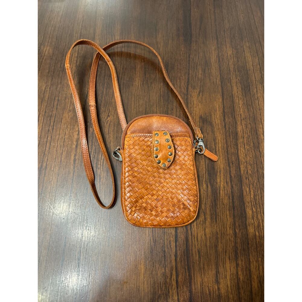 VILENCA HOLLAND WOVEN LEATHER CROSSBODY PURSE ADJ STRAP